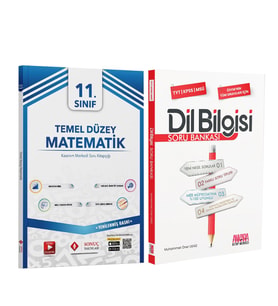 Sonuç 11. Sınıf Temel Düzey Matematik Tek Kitap ve AKM Dil Bilgisi Soru Bankası Seti 2 Kitap