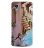 Alcatel 1 2022 Kılıf Resimli Desenli Silikon Platinium Series Cat And Girl 1808