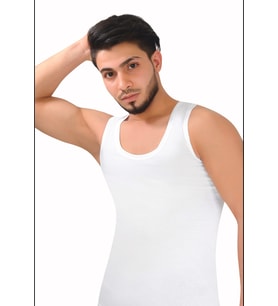 LİKRALI ATLET SPORCU 2'li  (Beyaz)