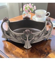 Dekoratif Çiçekli Bowl – Wise Veronese Poliresin Şık Sunum Kasesi 31,5 cm