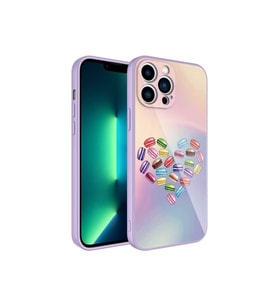 Apple iPhone 12 Pro Max Uyumlu Kılıf Kamera Korumalı Desenli Sert Silikon Zore Epoksi Kapak