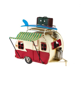 Dekoratif Karavan Metal Karavan Klasik Model 25 Cm