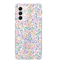 Samsung Galaxy M23  Köşe Korumalı Antişok Kapak Hello Kitty Tasarımlı Şeffaf  Kılıf