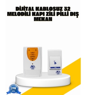 Kablosuz Kapı Zili Kolay Kurulumlu Modern Kullanım