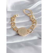 316L Çelik Gold Renk Tam Altın Model Samanyolu Kadın Bileklik 5886 - SSSSSS3445-6647