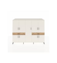 Kronos Dolap 12 Raflı 2 Çekmeceli 8 Kapaklı 220x59x163 Aytaşı-Aytaşı/Çam