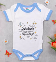 BK Kids Bırkalama Tasarımlı Mavi Bebek Body Zıbın-1