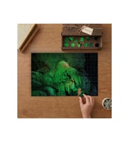 Borra Mağaraları Hindistan Tasarımı 240 parça Ahşap Puzzle Ahşap Kutuda MP07082