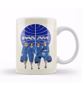 Pan Am Defunct Airline Kupa Bardak Porselen