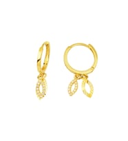 Pul Sallantılı Altın Küpe