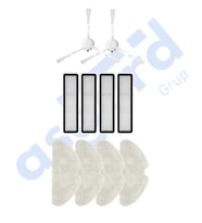 Dreame D10S, D10S PRO, D9 MAX GEN2 Uyumlu 2 Yan Fırça 4 Filtre 4 Mop PKT-iasgf0000185