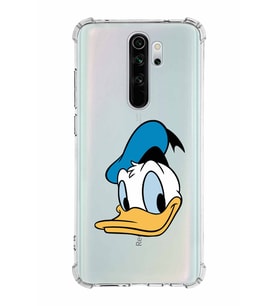 Xiaomi Redmi Note 8 Pro Köşe Korumalı Antişok Kapak Donald Duck Tasarımlı Şeffaf  Kılıf