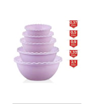 5 li Tırtıllı Yuvarlak Badya Royaleks-MRD809