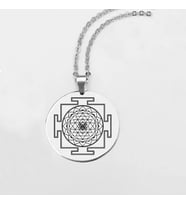 Gümüş  Sri Yantra Kolye