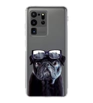 PrintiFy Samsung Galaxy S20 Ultra ile Uyumlu 1mm Slim Fit Köpek 3 050f Baskılı Şeffaf  Kılıf