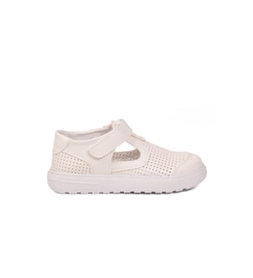 Arzen Beyaz Cırtlı Ortopedik Unisex Çocuk Sandalet Arz 3000 F