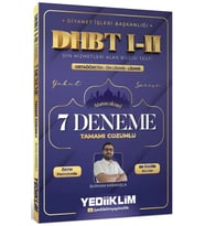 Dhbt 1-2 Ortaöğretim Önlisans Lisans Çözümlü 7 Deneme Burhan Karakışla Yediiklim