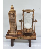 Kum Saati Big Ben Tasarımlı  Vintage Dekor  Hediyelik ve Ofis Dekorasyon Ürünü  Nostaljik Kum Saat