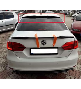 Vw Jetta Mk6 Cam Üstü RS Yarasa Spoiler Parlak Siyah 2012-2018