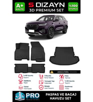Chery Tiggo 8 Pro 3D Pro Havuzlu Paspas ve Bagaj Havuzu Seti (2'li SET) 2022-2025 A+ Kalite