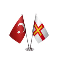 Guernsey İkili Masa Bayrağı