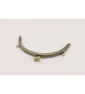 Çanta Klips Oval - 16 cm Bronz