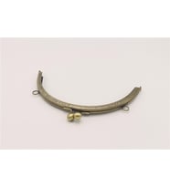 Çanta Klips Oval - 16 cm Bronz
