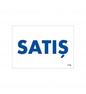 Mey İthalat® Satış Uyarı Levhası 17,5X25 Kod:1740