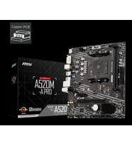 MSI A520M-A PRO DDR4 3200MHZ 1XHDMI 1XDVI 1XM.2 USB 3.2 MATX AM4  (Çok Renkli)