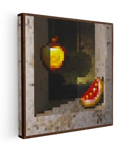 Kare Kanvas Tablo Cotán Piksel Minecraft Tablosu Ev Ofis Salon Duvar Dekoru