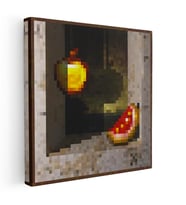 Kare Kanvas Tablo Cotán Piksel Minecraft Tablosu Ev Ofis Salon Duvar Dekoru