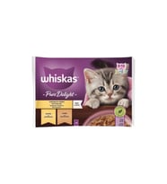 Whiskas Pouch Güveç Eti Çeşitli Yavru Kedi Konservesi 85gr 4 lü Paket x 4 Adet