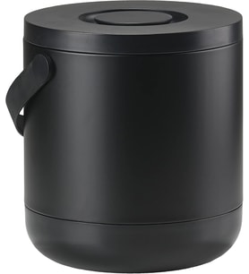 Circular Çöp Kovası, Çap: 31,5 x 31 cm - 15 Litre, Siyah