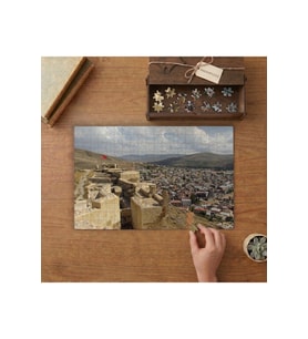 Bayburt Kalesi Tasarımı 240 parça Ahşap Puzzle Ahşap Kutuda MP07012
