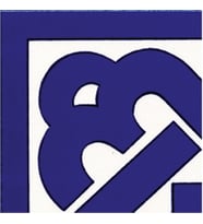 Armada Çini 10x10 cm KSK 20K Kobalt Zincir Desen Çini Bordür Köşe