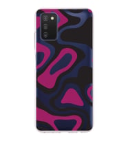 Samsung Galaxy A03s  Kapak Renkli Desen Tasarımlı Şeffaf Silikon Kılıf