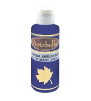 Koyu Mavi Akrilik Boya Artebella Koyu Mavi Akrilik Boya 3013 Koyu Mavi 130 ml (Karışık)