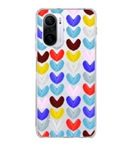 PrintiFy Xiaomi Poco F3 ile Uyumlu 1mm Slim Fit Water Color 1 Baskılı Şeffaf  Kılıf