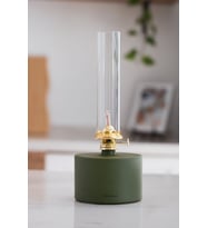 muunart Premium Serisi Gaz Lambası - Mat Yeşil - Wide Model