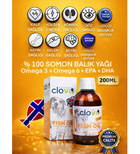 Kedi Somon Balık Yağı 200 ml – Omega 3 & 6 EPA DHA İçeren Takviye (Çok Renkli)