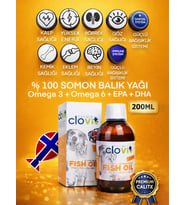 Kedi Somon Balık Yağı 200 ml – Omega 3 & 6 EPA DHA İçeren Takviye (Çok Renkli)