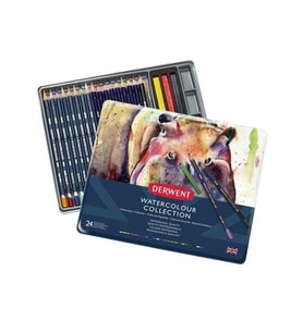 Derwent Watercolour Collection 24'lü Metal Kutu 