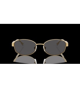 Michael Kors Kadın Güneş Gözlüğü - Oval Altın Metal Çerçeve Gri Cam UV Koruma 0MK1161 189687 56
