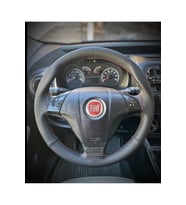 DİKİŞLİ DİREKSİYON KILIFI İTHAL NOKTALI DERİ KIRMIZI DİKİŞLİ PARÇALI MODEL FİAT LİNEA İÇİN