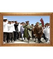 ALTIN ÇERÇEVELİ PASPARTULU TABLO CR159