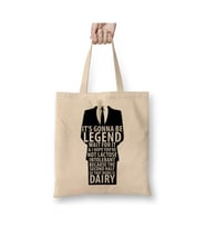 How I Met Your Mother Legendary Beyaz Bez Çanta Uzun Saplı Alışveriş Çantası Plaj Çantası