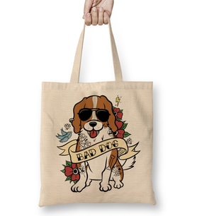 Cavalier King Charles Spaniel Bad Dog Bez Çanta Uzun Saplı