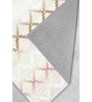 Eliana Home Baskılı, Yıkanabilir Kaymaz Taban Salon Halısı LNA1774 100x150 cm (Bej)