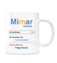 Kişiye Özel İsimli Arama Motoru Kupa Bardak - Mimar