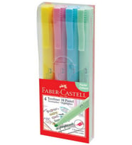 Faber 38 Fosforlu Kalem Pastel Renkler 4 Lü Set (5030158116)